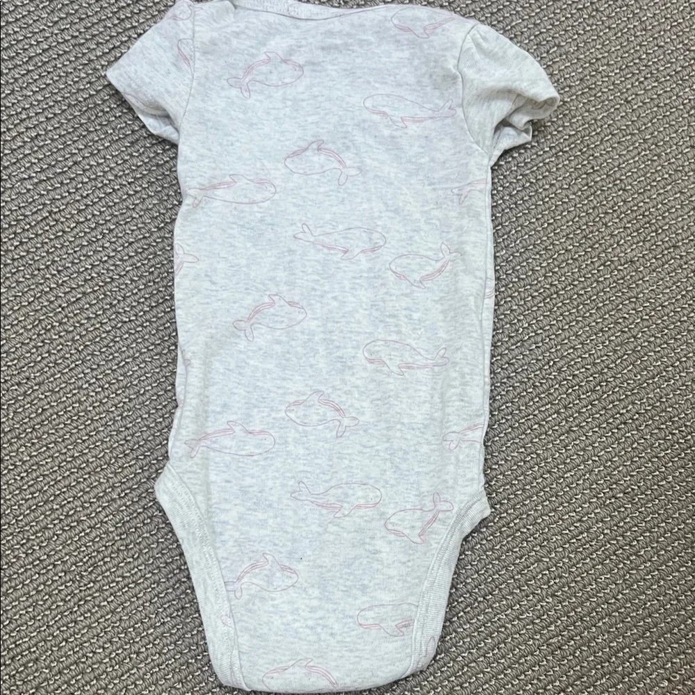 Carter's 6m onsie with Pink whales
